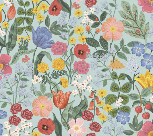 Rifle Paper Co. 3rd Edition Florals Blossom Whimsical Blues   - RF7493