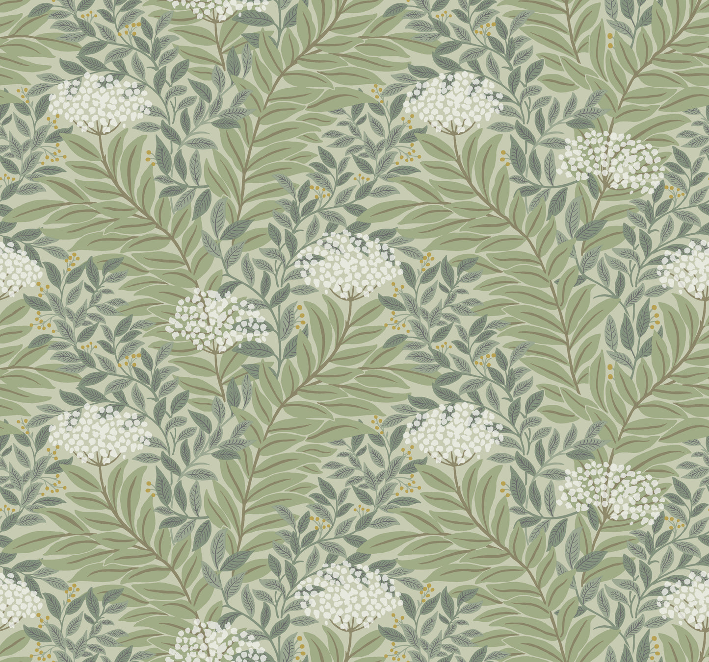 Rifle Paper Co. 3rd Edition Florals Highgrove Traditional Greens   - RF7503