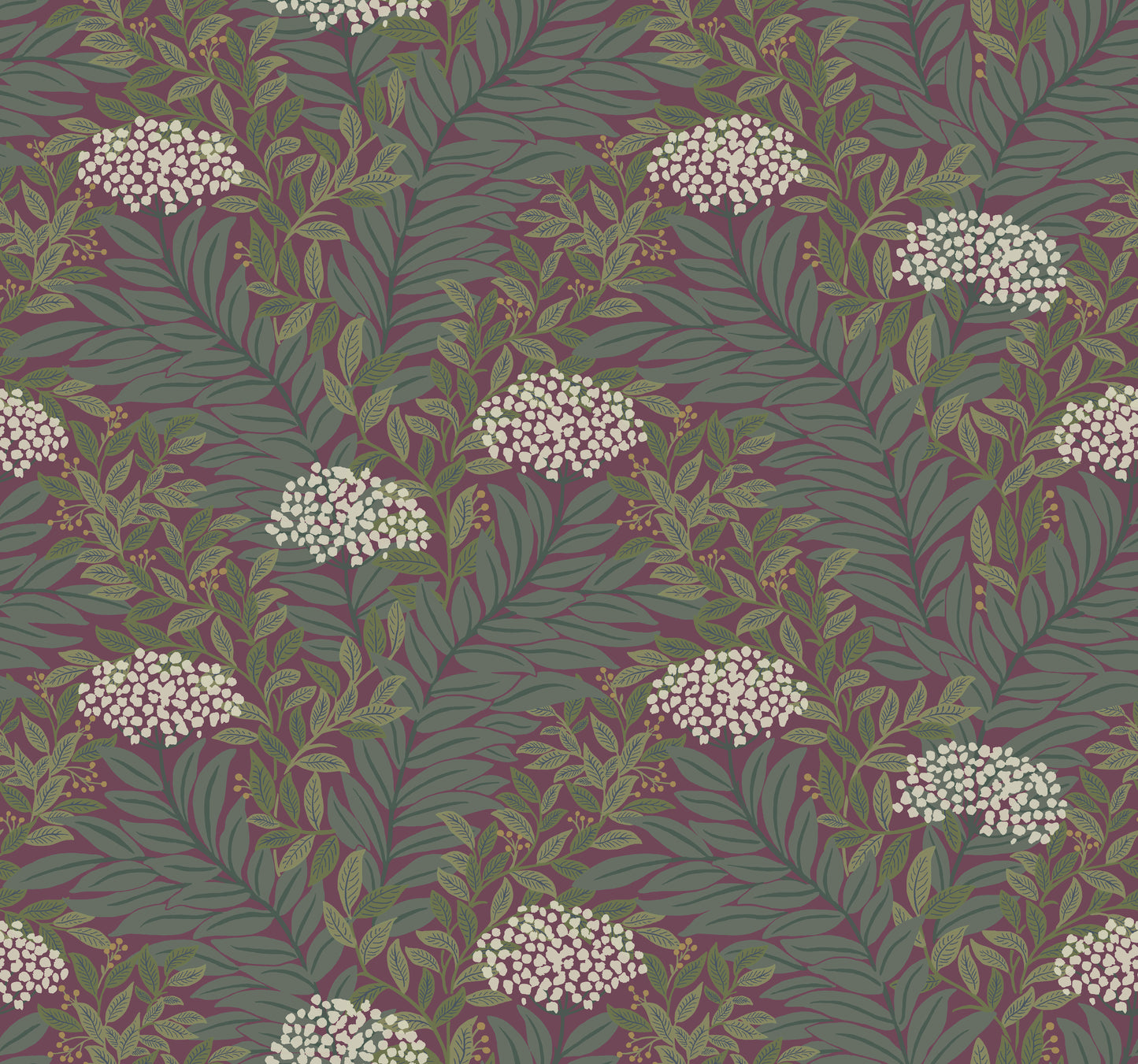 Rifle Paper Co. 3rd Edition Florals Highgrove Traditional Purples   - RF7506