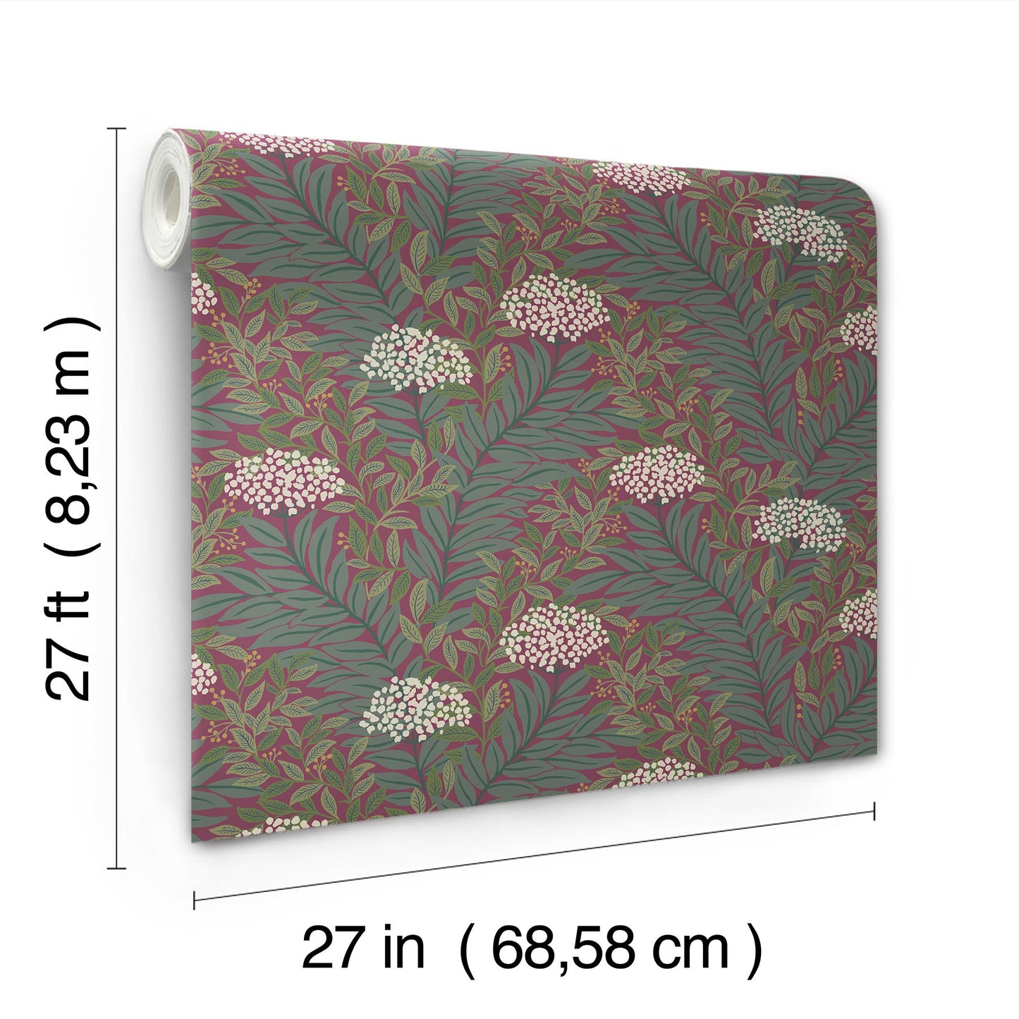 York Wallcoverings Rifle Paper Co. 3rd Edition Florals Highgrove Traditional Purples   - RF7506