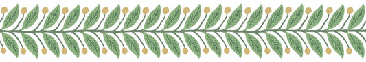 York Wallcoverings Rifle Paper Co. 3rd Edition Green Garden Wallpaper Trim Transitional Botanical Greens   - RF7531B