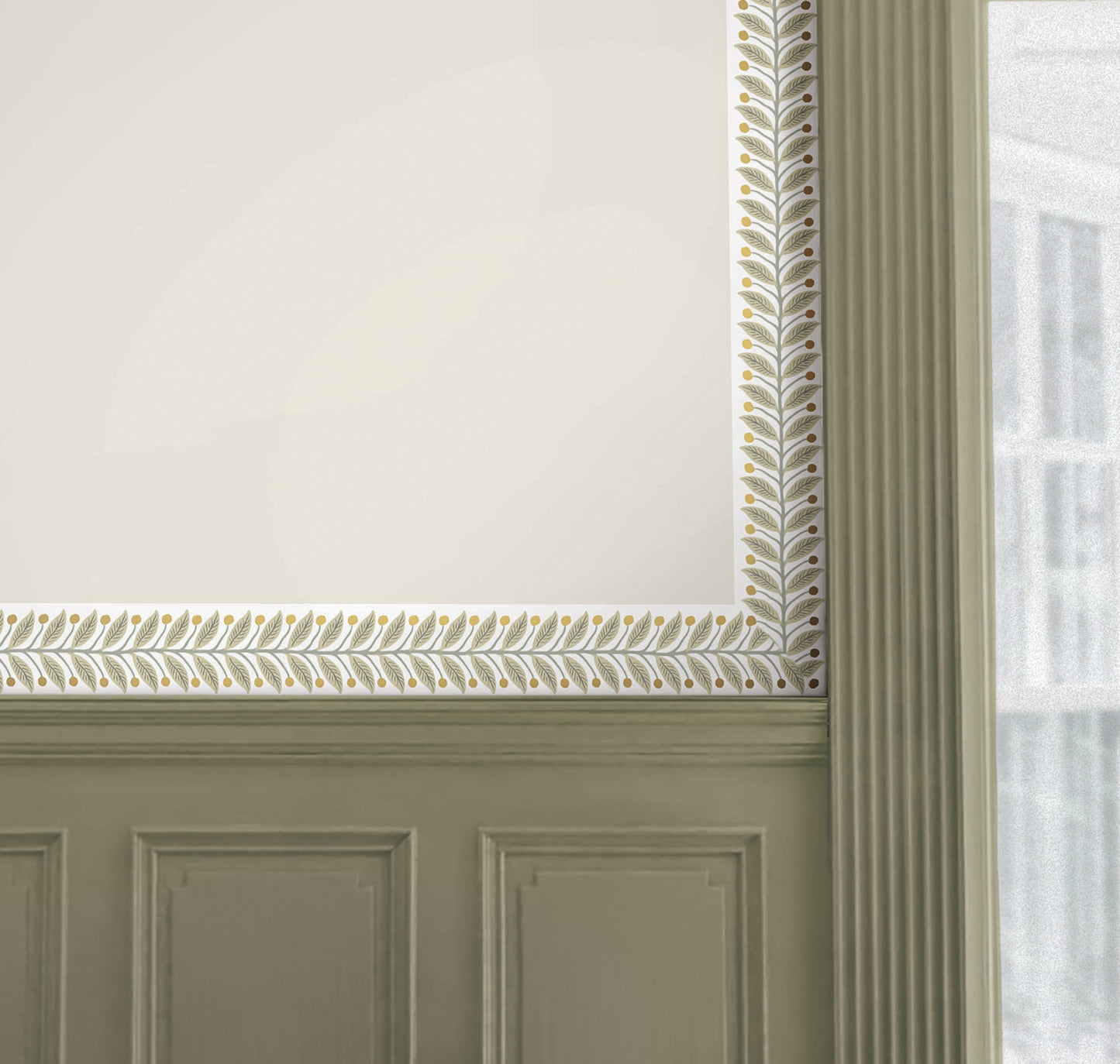 York Wallcoverings Rifle Paper Co. 3rd Edition Linen Garden Wallpaper Trim Transitional Botanical Yellows   - RF7532B