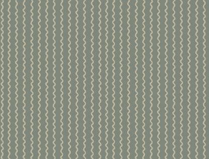York Wallcoverings Rifle Paper Co. 3rd Edition Stripes Rickrack Transitional Greens   - RF7553
