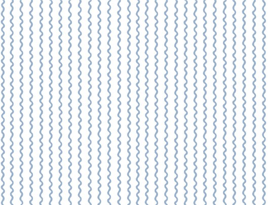 York Wallcoverings Rifle Paper Co. 3rd Edition Stripes Rickrack Transitional Blues   - RF7555