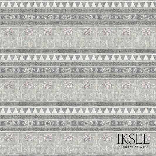 SCHUMACHER  IKSEL ALCAZAR BAYADERE PRINTS PRINTS GREY   - RF906CR59