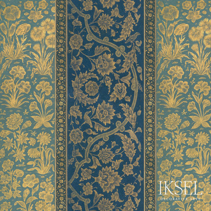 SCHUMACHER  IKSEL NUR JAHAN STRIPE LINEN PRINTS PRINTS ORIGINAL   - RF922BCS01