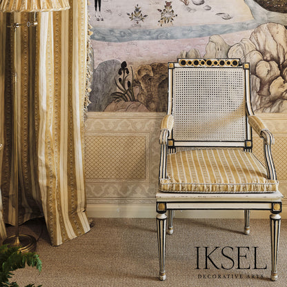 SCHUMACHER  IKSEL SAFAVID GOLDEN STRIPE PRINTS PRINTS GOLD   - RF928CR71