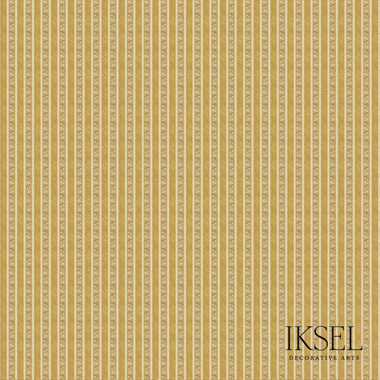 SCHUMACHER  IKSEL SAFAVID GOLDEN STRIPE PRINTS PRINTS GOLD   - RF928CR71