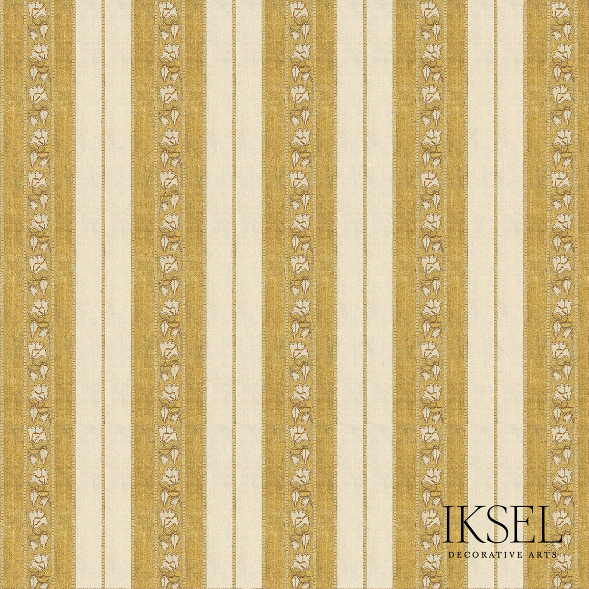 SCHUMACHER  IKSEL SAFAVID WIDE STRIPE PRINTS PRINTS GOLD   - RF929CR71
