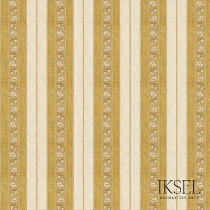 SCHUMACHER  IKSEL SAFAVID WIDE STRIPE PRINTS PRINTS GOLD   - RF929CR71