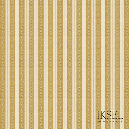 SCHUMACHER  IKSEL SAFAVID WIDE STRIPE PRINTS PRINTS GOLD   - RF929CR71