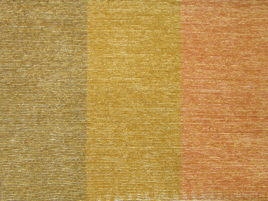 SCALAMANDRE OUTLET  FABRIC SILK CHENILLE STRIPE  FABRIC MUSTARDS   - RH 00041414