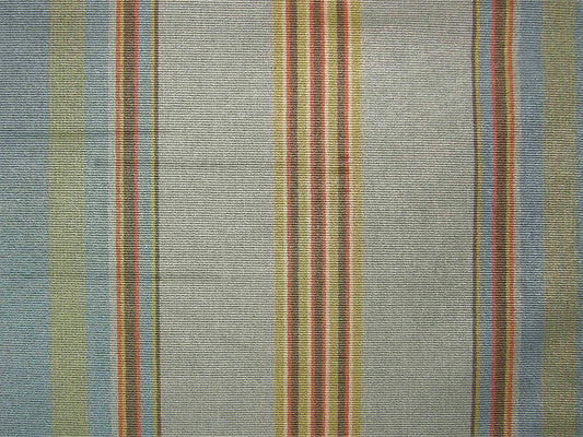 SCALAMANDRE OUTLET  FABRIC LUCKY STRIPE  FABRIC MIST, BLUE   - RH 00605559