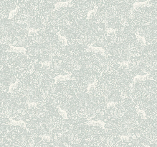 York Wallcoverings Rifle Paper Co. Fable Mineral Wallpaper  Animals Greys   - RI5101