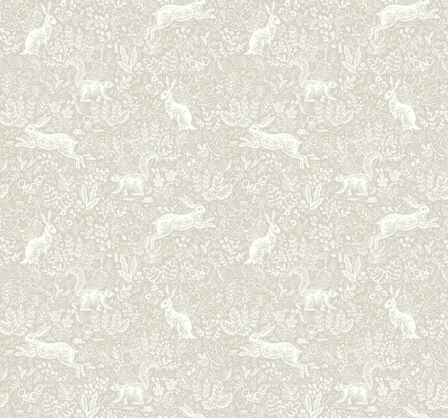 York Wallcoverings Rifle Paper Co. Fable Linen Wallpaper  Animals Neutrals   - RI5102