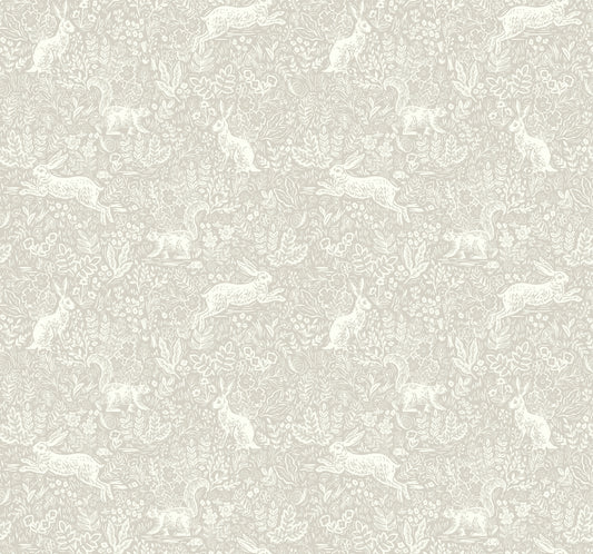 York Wallcoverings Rifle Paper Co. Fable Linen Wallpaper  Animals Neutrals   - RI5102