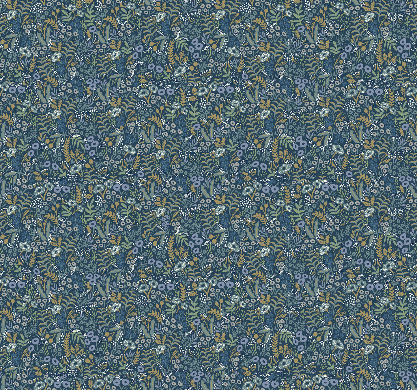 York Wallcoverings Rifle Paper Co. Tapestry Indigo Wallpaper  Botanical Blues   - RI5126
