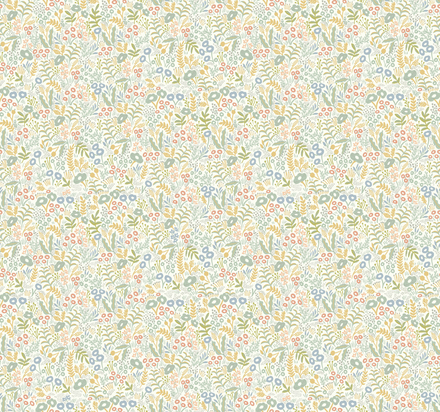 York Wallcoverings Rifle Paper Co. Tapestry Light Mustard Wallpaper  Botanical Yellows   - RI5127