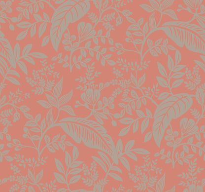 York Wallcoverings Rifle Paper Co. Canopy Rose Wallpaper  Botanical Reds   - RI5135