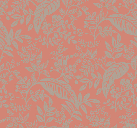 York Wallcoverings Rifle Paper Co. Canopy Rose Wallpaper  Botanical Reds   - RI5135