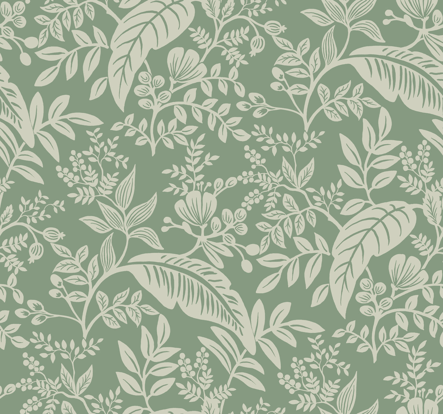 York Wallcoverings Rifle Paper Co. Canopy Sage Wallpaper  Botanical Greens   - RI5140