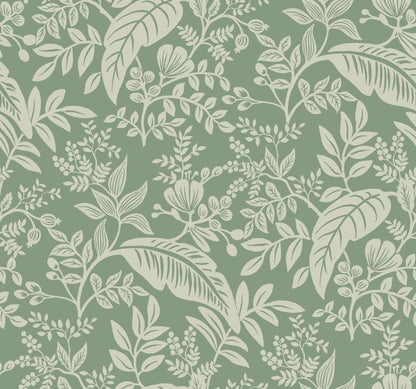 York Wallcoverings Rifle Paper Co. Canopy Sage Wallpaper  Botanical Greens   - RI5140