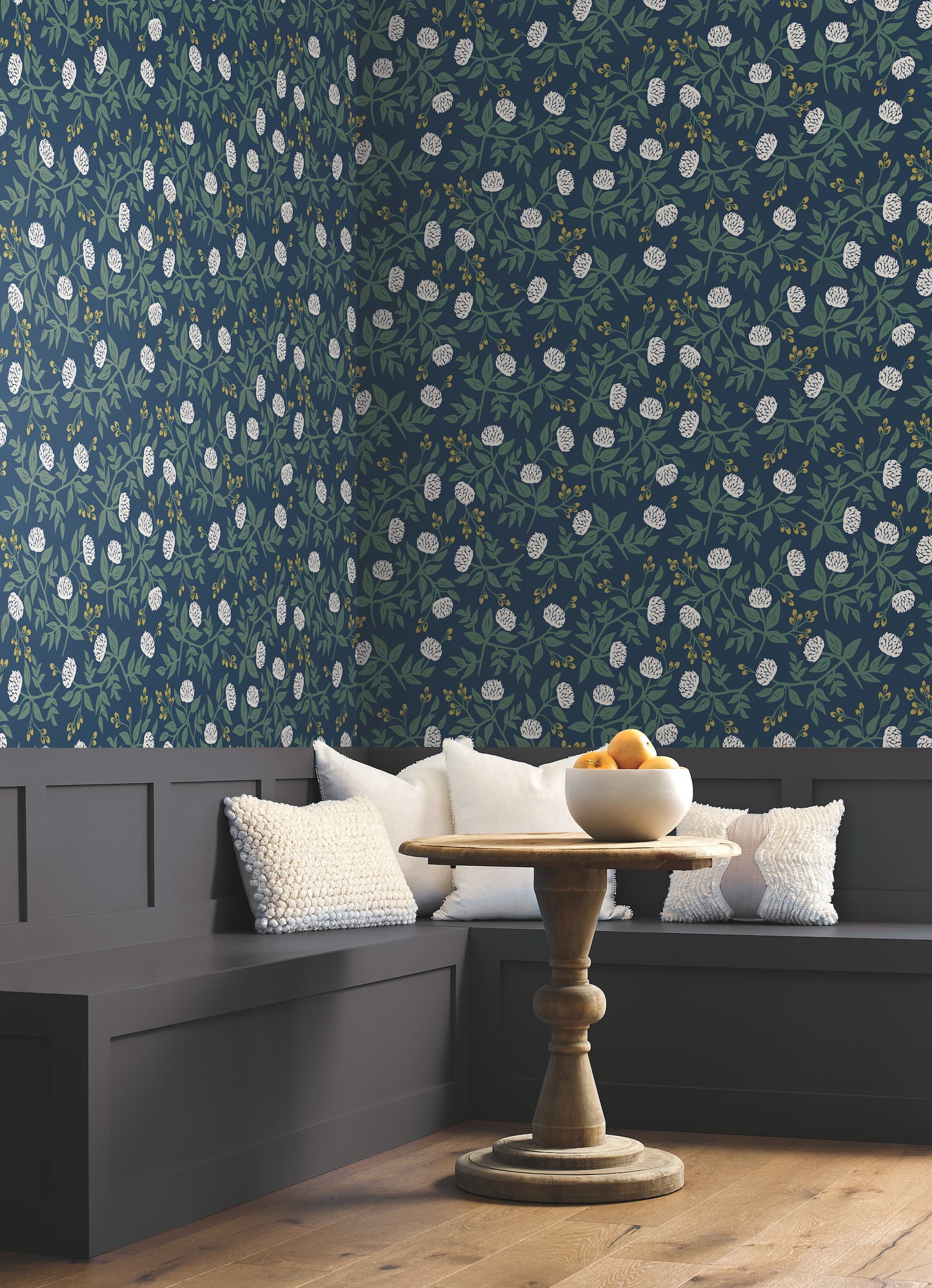York Wallcoverings Rifle Paper Co. Peonies Navy Wallpaper  Botanical Blues   - RI5149