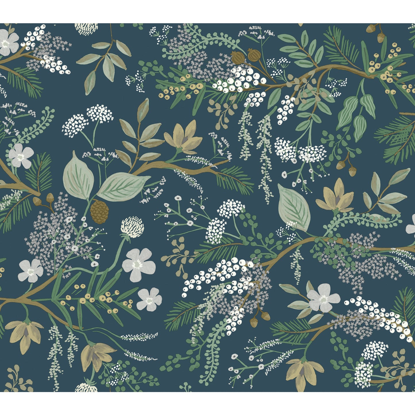 York Wallcoverings Rifle Paper Co. Juniper Forest Pine Wallpaper  Botanical Greens   - RI5165