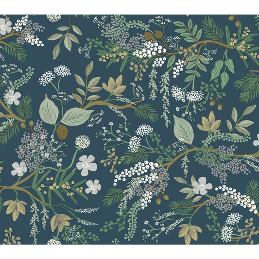 York Wallcoverings Rifle Paper Co. Juniper Forest Pine Wallpaper  Botanical Greens   - RI5165