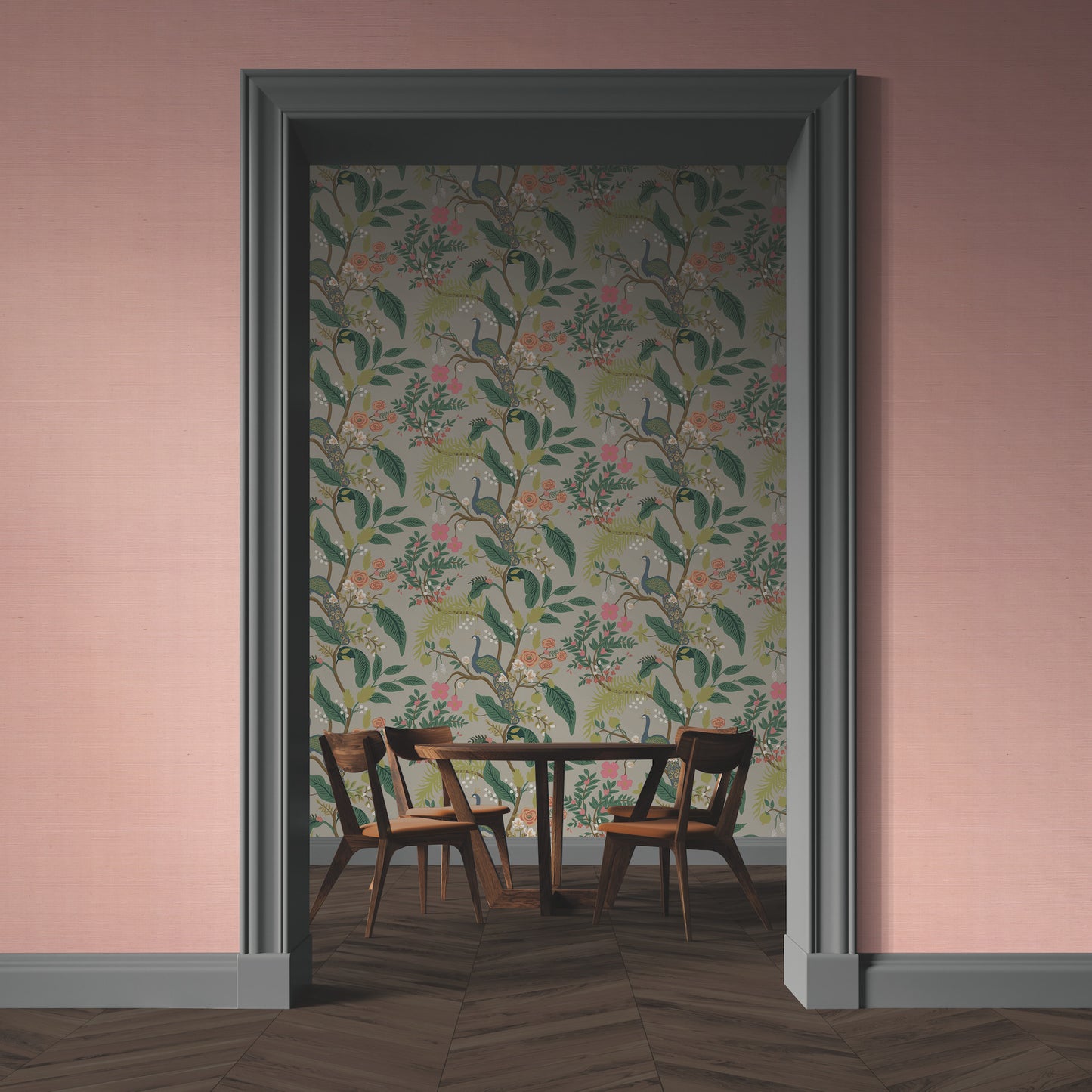 York Wallcoverings Rifle Paper Co. Palette Light Pink Wallpaper  Weaves Pinks   - RI5183