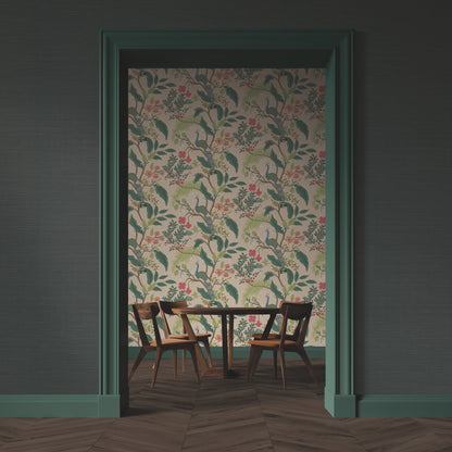 York Wallcoverings Grasscloth II Palette Hunter Green Wallpaper Weaves Weaves Hunter Green   - RI5187