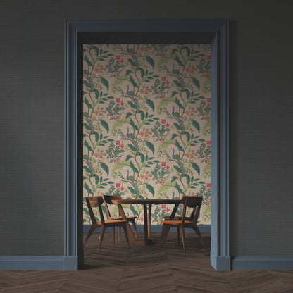 York Wallcoverings York Wallcoverings Rifle Paper Co. Palette Navy Wallpaper Weaves Weaves Navy   - RI5188