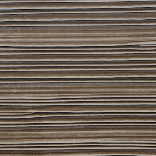 JF Fabrics JF Studio RICKI 34 Fabric Pleated Taupe  Velvet - 9016834 SJ102