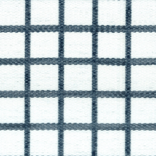STOUT TEXTILES  UPHOLSTERY,CHENILLE TRADITIONAL, PLAID/CHECK INDIGO,INK   - RIDD-1