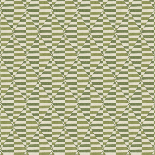 STOUT TEXTILES  MULTIPURPOSE,PRINT TRANSITIONAL,, GEOMETRIC FERN,MOSS   - RIDG-1
