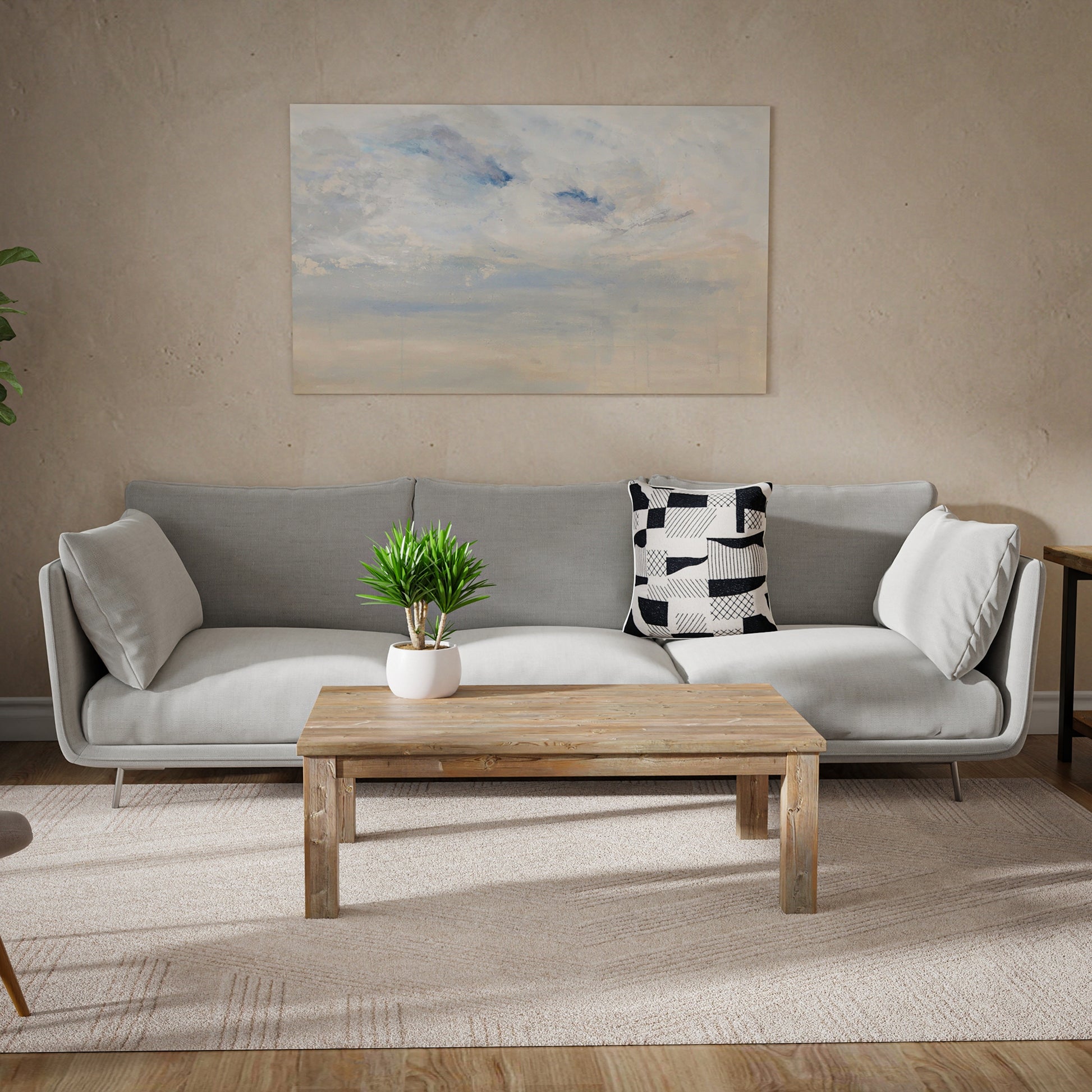 Contemporary rug, 5' x 8'.