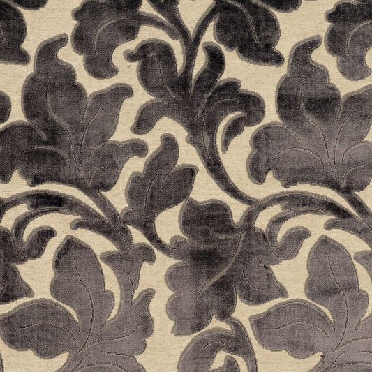 JF Fabrics JF Studio RIVETING 97 Fabric Traditional,Transitional,Contemporary,Floral Creme,Beige,Grey,Silver  Jacquard,Texture,Velvet - 5501097 SJ101