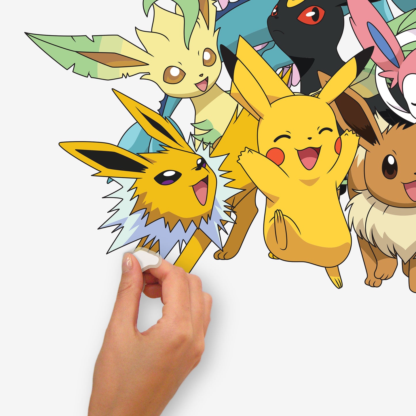 York Wallcoverings RoomMates Pok??mon Eevee Evolutions Wall Decals Kids Graphics Blues  Wallpaper - RMDL5562