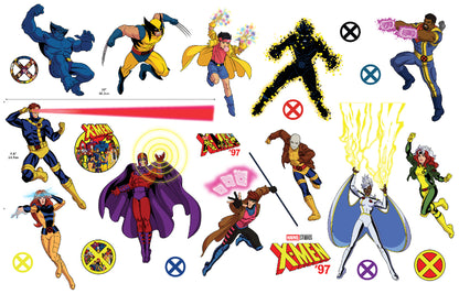 York Wallcoverings RoomMates Marvel's X-MEN '97 Characters Peel and Stick  Wall Decals Graphics Kids Black  Current Peel & Stick - RMDM5574