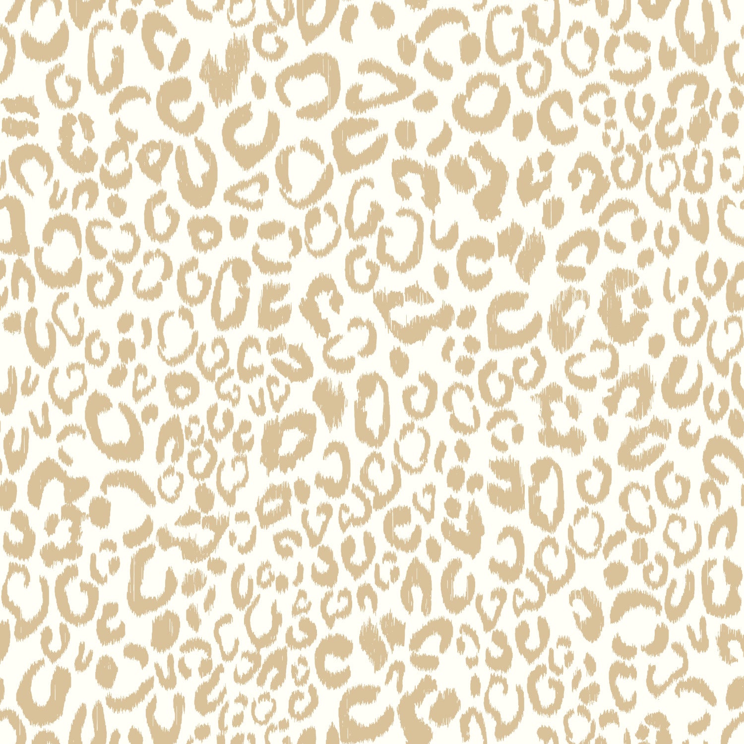 Gold leopard-print peel-and-stick wallpaper roll (RMK10700WP) displayed on a wall, showing metallic gold animal-print pattern — perfect for bold, glam interiors.