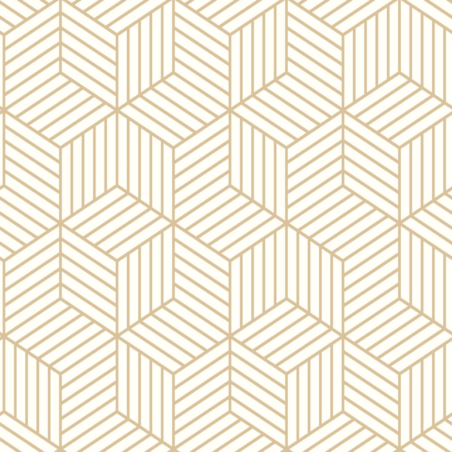 York Wallcoverings RoomMates Stripped Hexagon White Peel and Stick Wallpaper Modern Global Yellows  Wallpaper - RMK10704WP