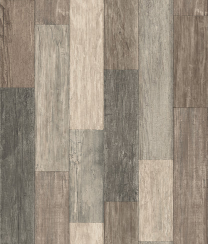 York Wallcoverings RoomMates Dark Weathered Plank Brown Peel and Stick Wallpaper Country Beach Browns  Wallpaper - RMK10841WP