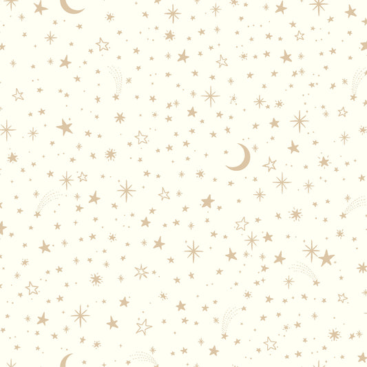 York Wallcoverings RoomMates Twinkle Little Star Gold Gold Peel and Stick Wallpaper Kids Ocean Yellows  Wallpaper - RMK10850WP