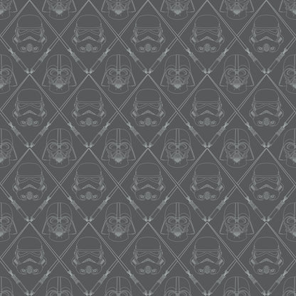 York Wallcoverings RoomMates Star Wars The Dark Side Black Peel and Stick Wallpaper Whimsical Licensed Blacks  Wallpaper - RMK11063WP