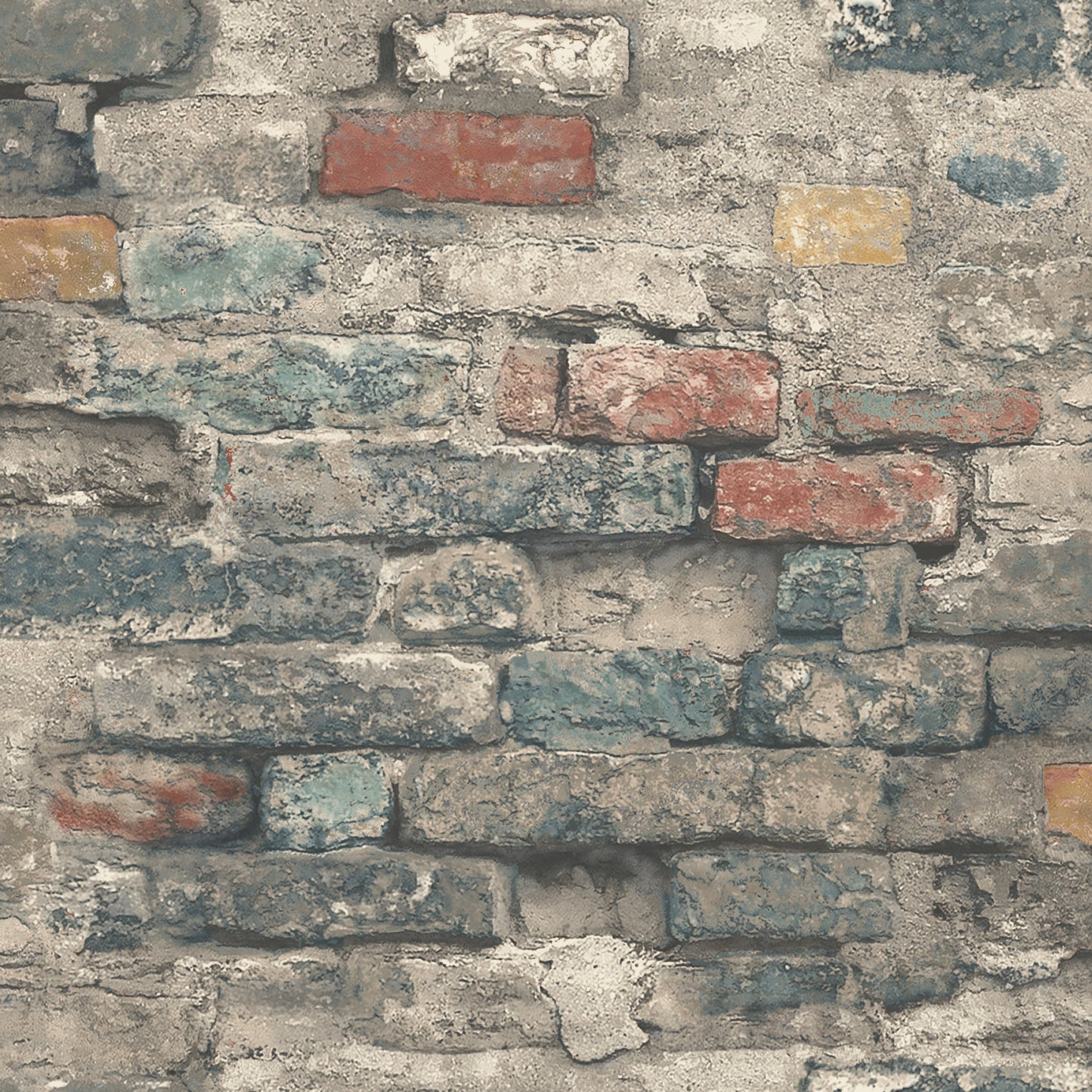 York Wallcoverings RoomMates Brick Alley Blue Peel and Stick Wallpaper Industrial Global Blues  Wallpaper - RMK11080WP