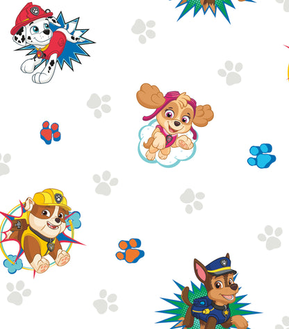 York Wallcoverings RoomMates Paw Patrol Blue Peel and Stick Wallpaper Kids Licensed Blues  Wallpaper - RMK11175RL