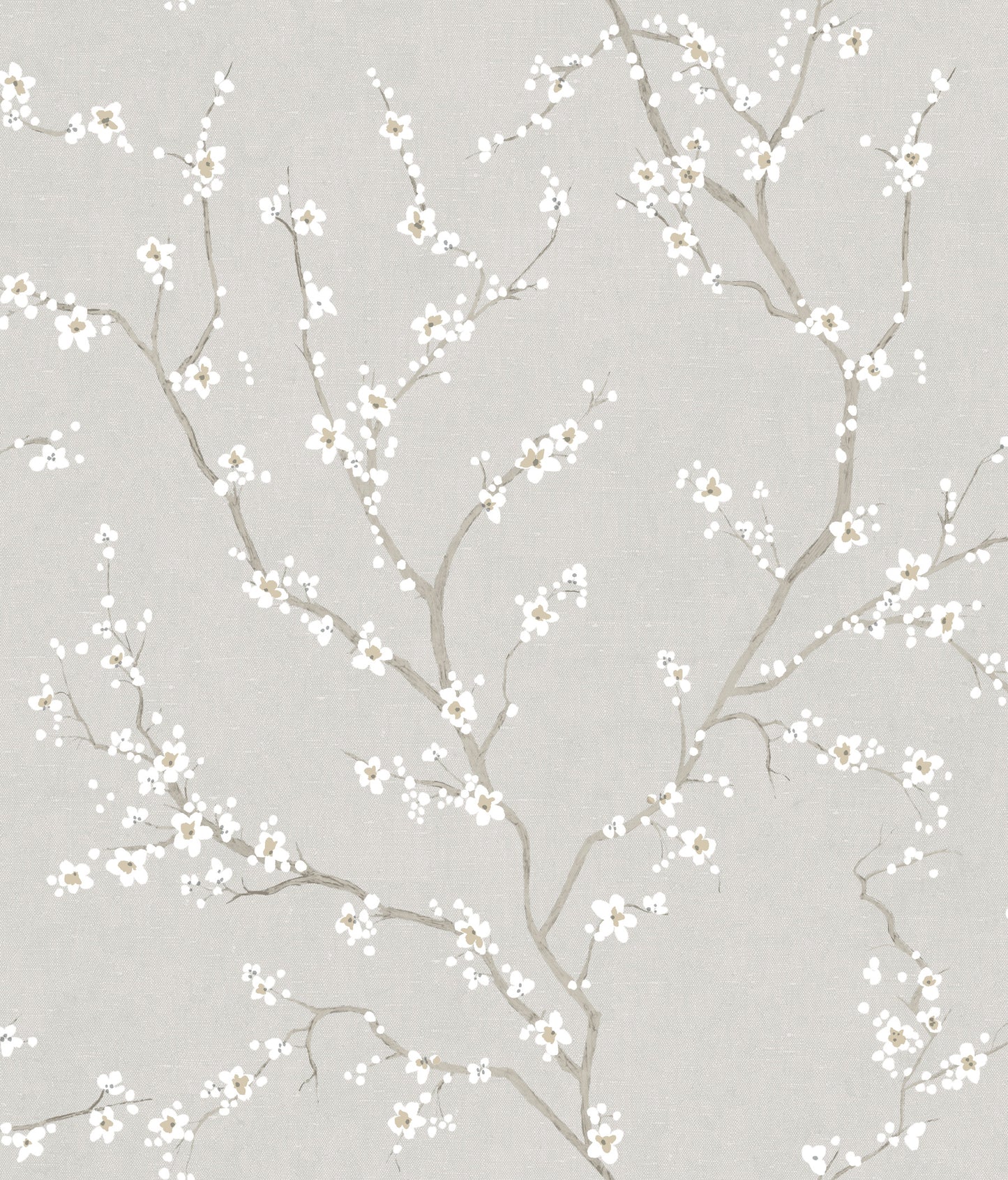 York Wallcoverings RoomMates Cherry Blossom Neutral Peel and Stick Wallpaper Traditional Botanical Neutrals  Wallpaper - RMK11270WP