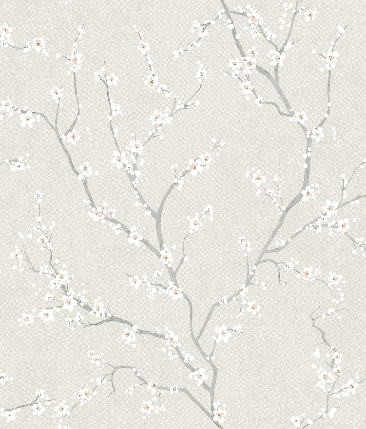 York Wallcoverings RoomMates Cherry Blossom Pearl Peel and Stick Wallpaper Traditional Botanical Whites and Off-Whites  Wallpaper - RMK11271WP