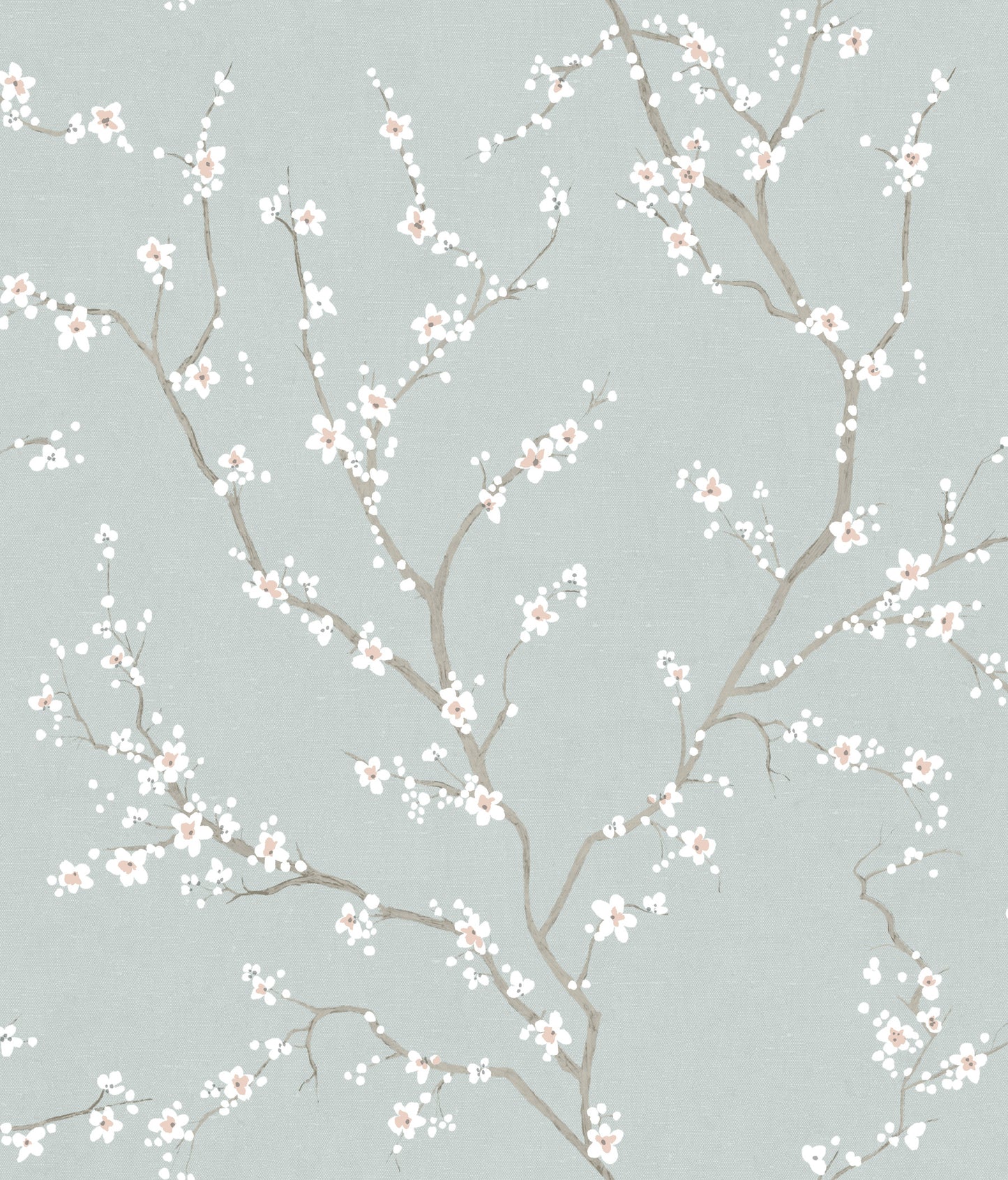York Wallcoverings RoomMates Cherry Blossom Blue Peel and Stick Wallpaper Traditional Botanical Blues  Wallpaper - RMK11272WP