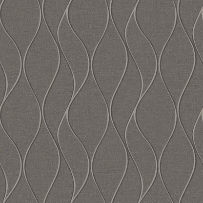 York Wallcoverings RoomMates Wave Ogee Grey Peel and Stick Wallpaper Glam Global Greys  Wallpaper - RMK11294WP